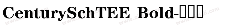 CenturySchTEE Bold字体转换 CenturySchTEE Bold字体转换